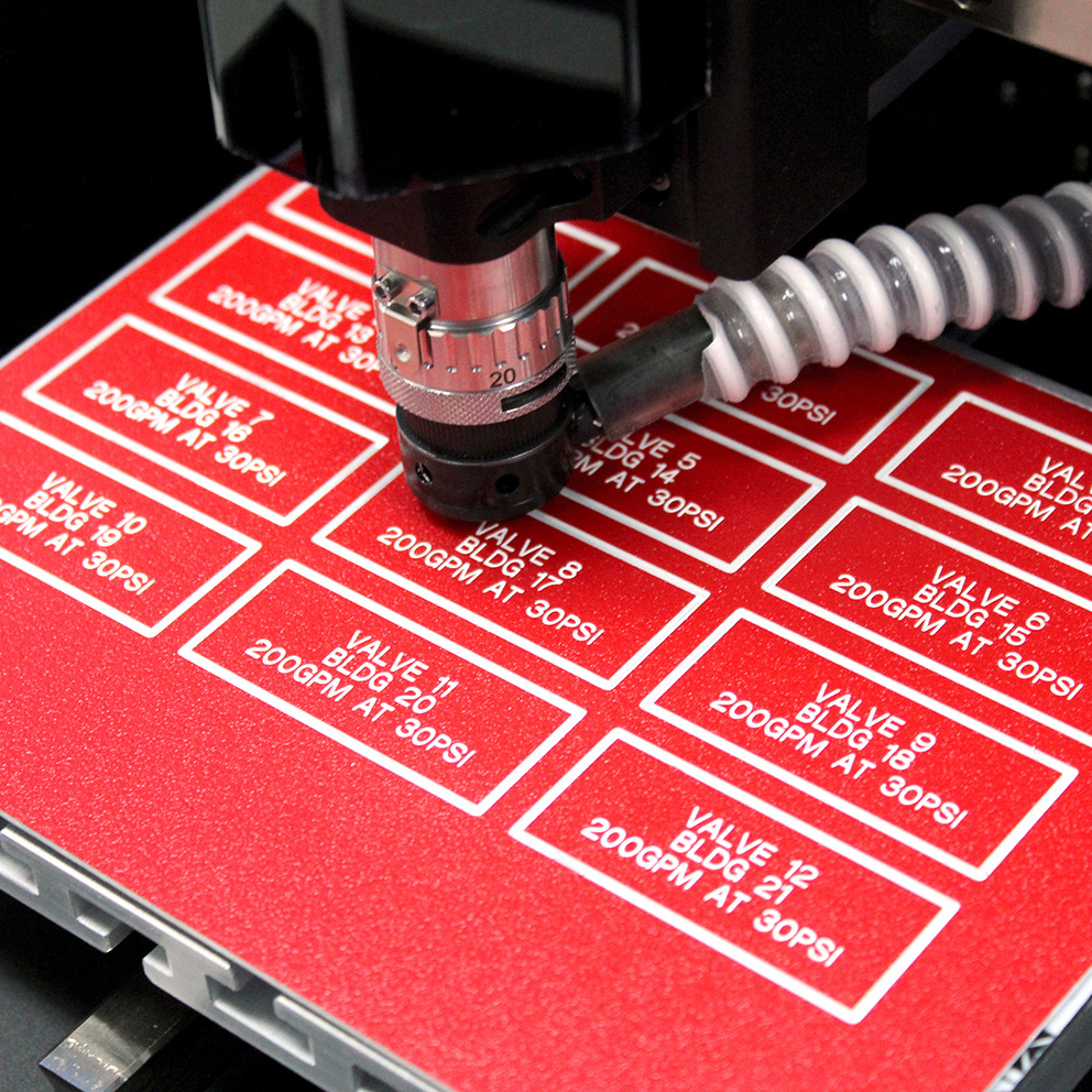 Vision Engraving and routing systems example